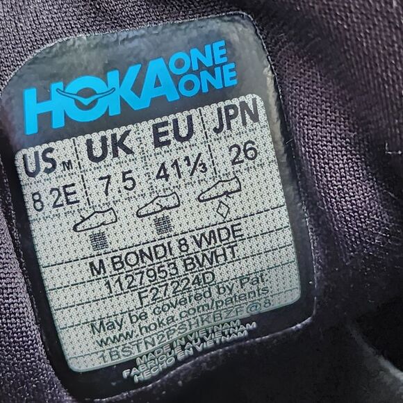 HOKA BONDI 8 - Mens Athletic Shoes - SIZE 8 (2E wide) - Picture 9 of 9